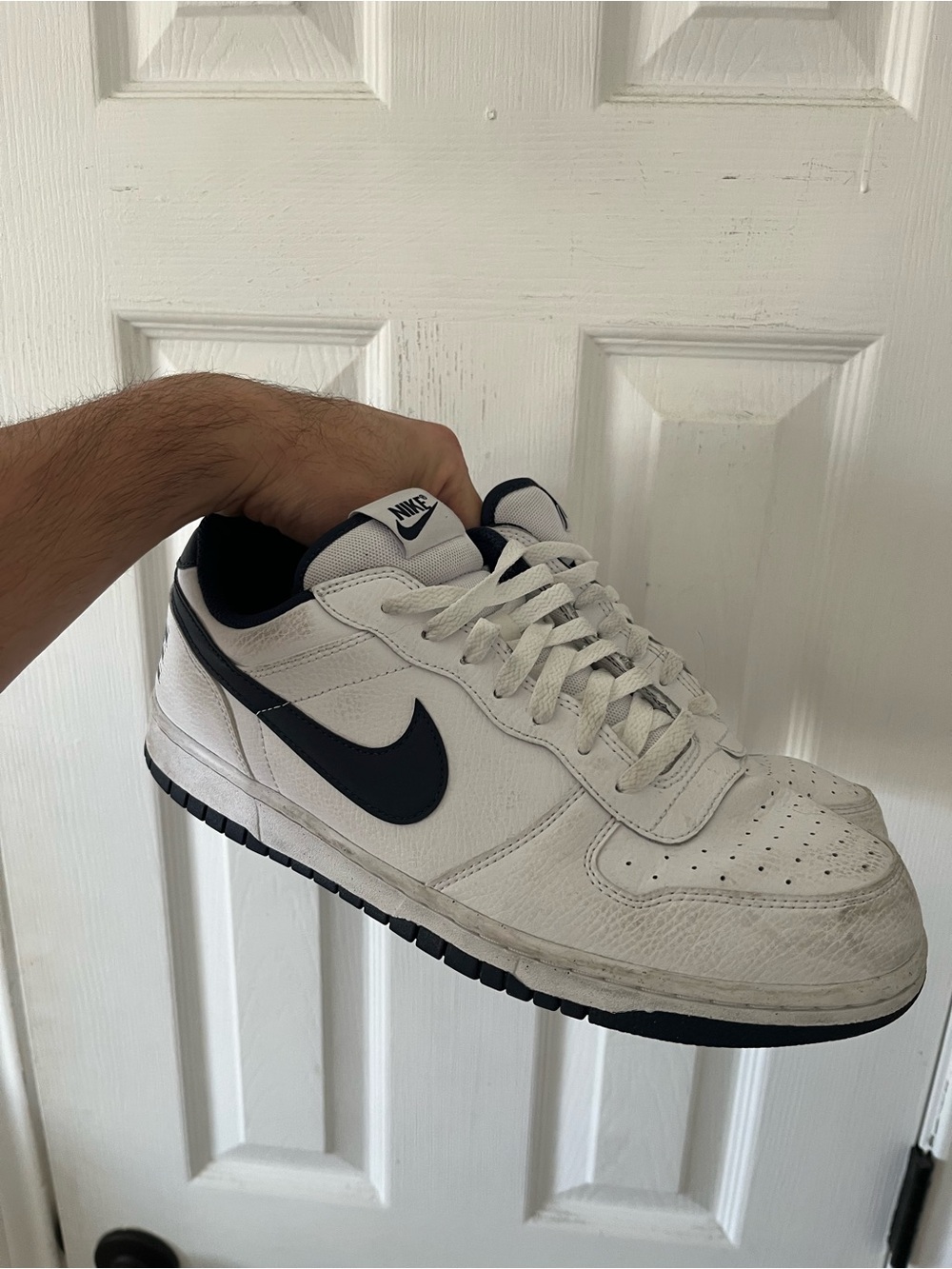 Nike Big Low white/midnight navy men’s size 11.5
